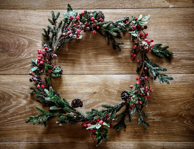 Photo christmas wreath with design space
