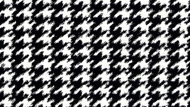 Photo classic houndstooth pattern bold and sharp in black and white purpose for background