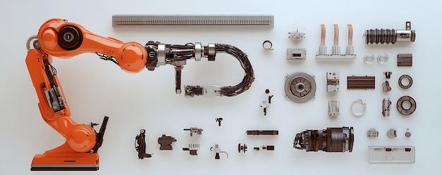 Photo a collection of tools including one that has a red handle