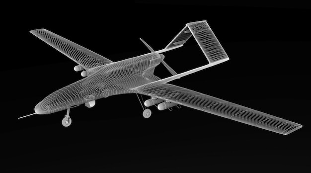 Photo combat drone 3d model