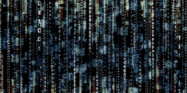 Photo computer error display corrupt binary data hacker digital binary data screen background