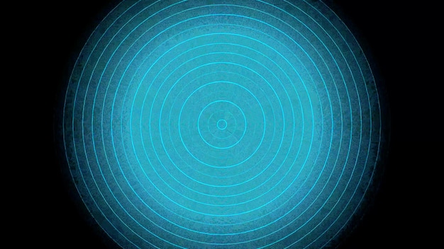 Photo concentric blue circles