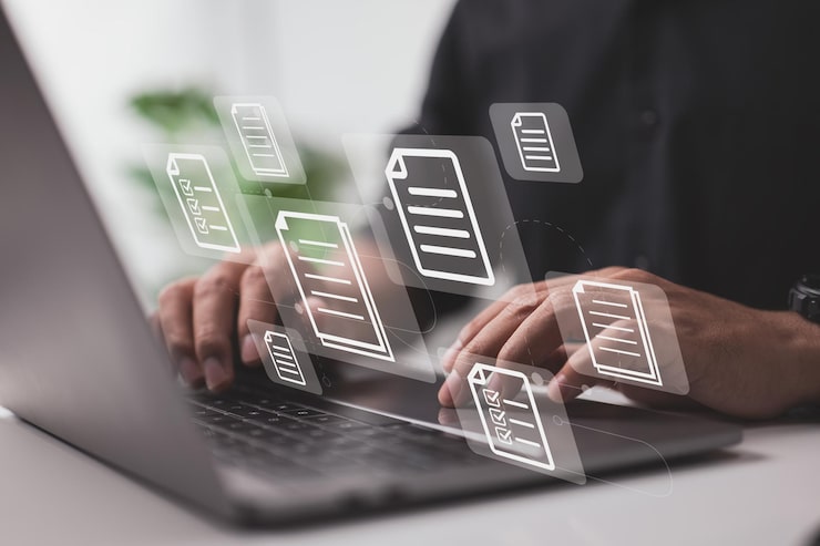 Concept for an online documentation database and document management system To manage files more efficiently use process automation