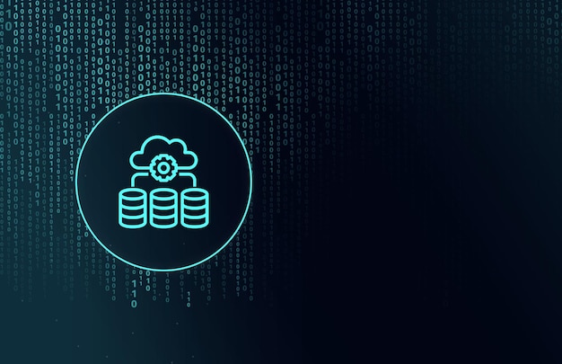 Photo the concept of securing data in the network the development of cyberspace the world in the future