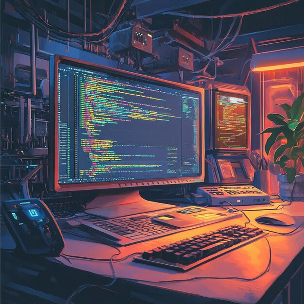 Photo a creative illustration of a languagespecific code editor interface