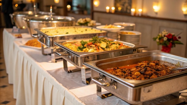 delicious buffet spread