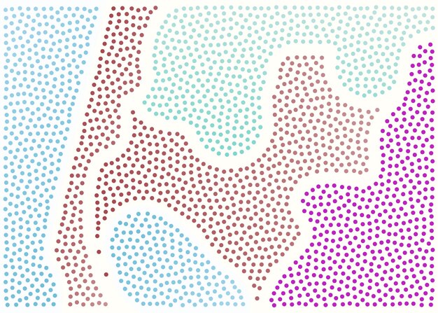 Photo dense pattern colorful dots background