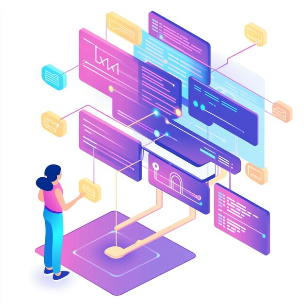 Photo a developer using graphql to fetch only the required data fields from a complex api response