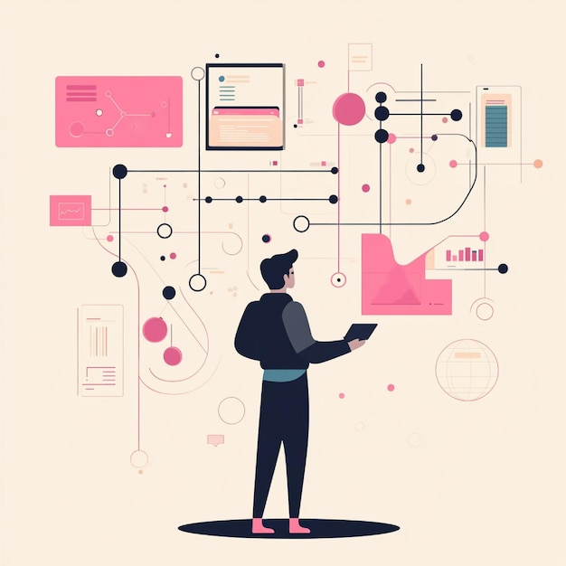 Photo a developer using graphql to fetch only the required data fields from a complex api response