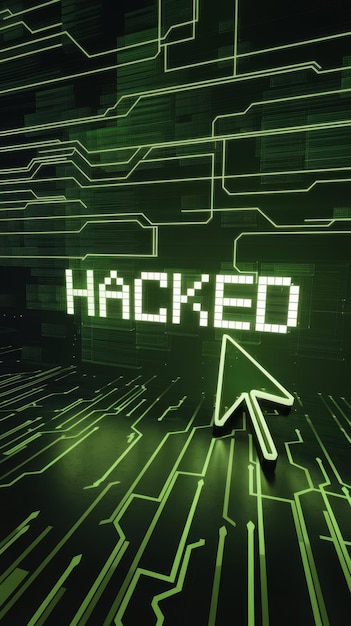 Photo digital background green matrix coding or hacking concept abstract data concept 3d rendering