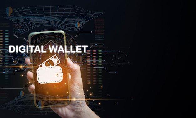 Photo digital wallet concept that controls usage with blockchain and smart contacts