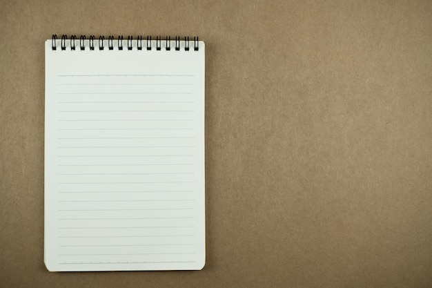 Photo directly above shot of notepad on table