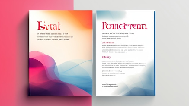 Photo e book template