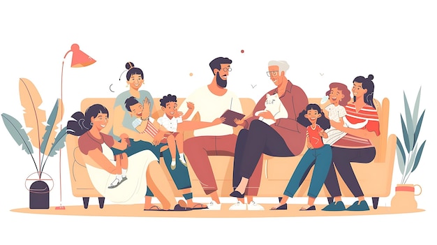 Photo education illustration vector person horizontal abstract woman design background man adult