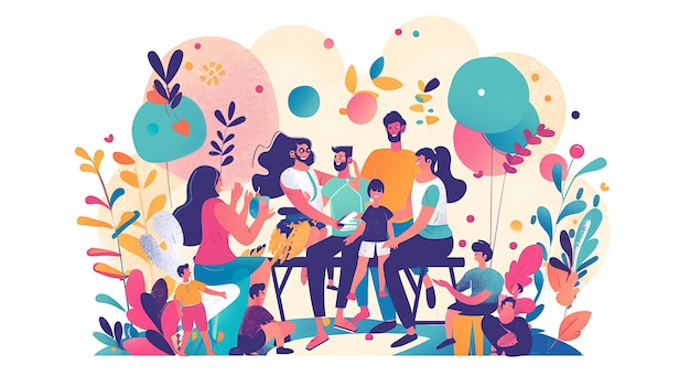 Photo education illustration vector person horizontal abstract woman design background man adult