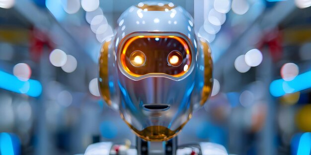 Photo efficient robot performing precise operations collecting data and managing complex machinery concept robotics data collection machinery management precise operations efficiency