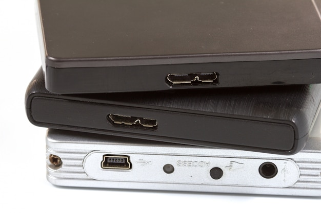 Photo external hard drive with usb cable