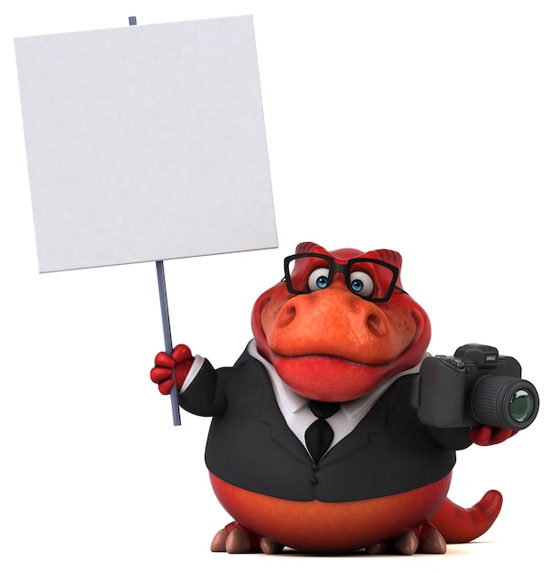 Photo fun trex - 3d illustration