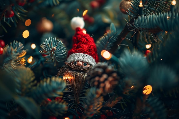 Photo funny christmas background with festive vibes