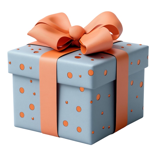 gift box 3d render isolated on a transparent background