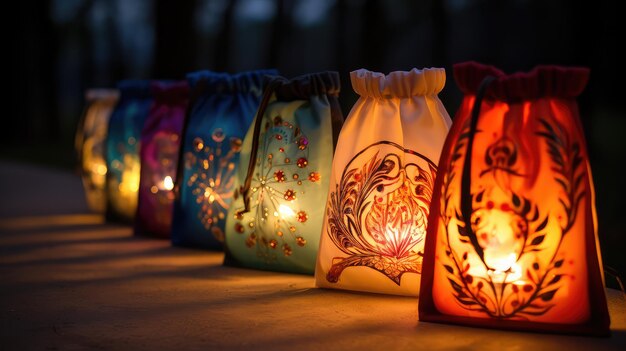 Photo glow candle bag