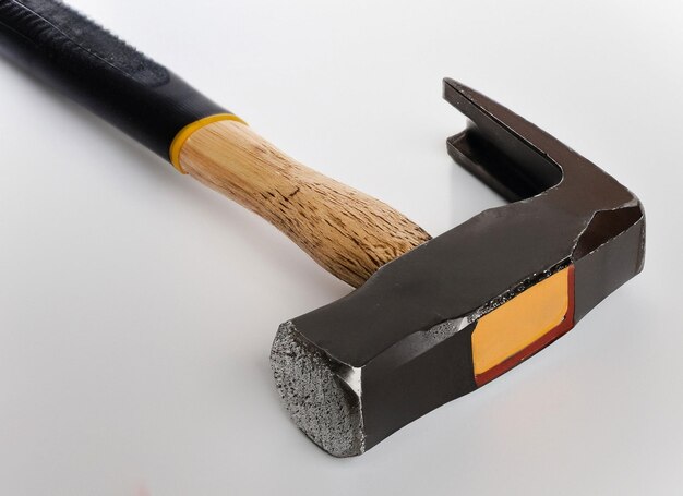 Photo hammer on white surface