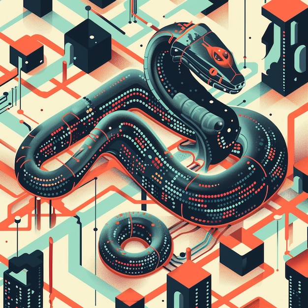 Photo illustration of python code solving a complex algorithm