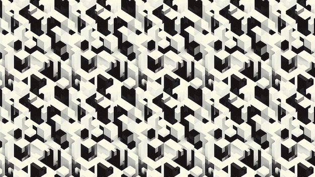 Photo isometric geometric pattern