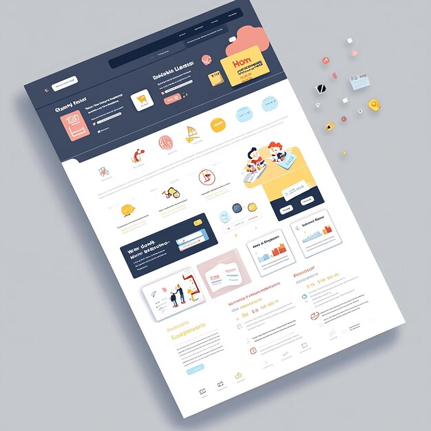 Photo layout for a childrens learning dashboard