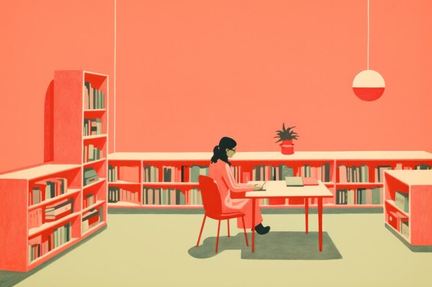 Photo library publication furniture bookshelf