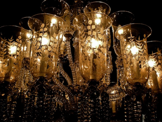 Photo light bulb at night