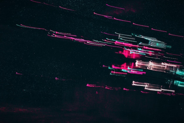 Photo light trails at night