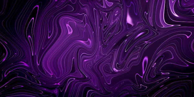Photo liquid purple art painting abstract colorful background with color splash and paints modern art