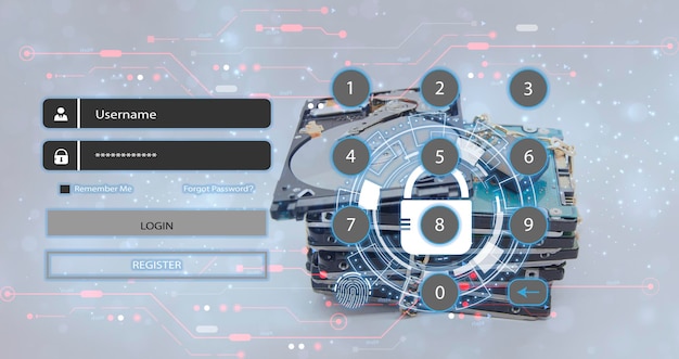 Photo logins users identity security and encryption secure access to user personal information secure internet access