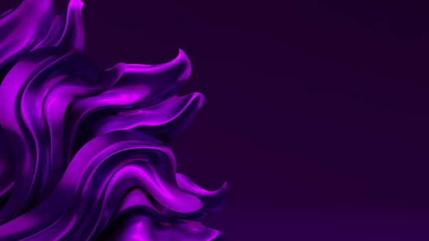 Photo luxury with purple drapery fabric.