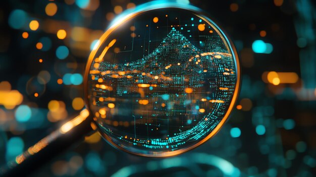 Photo magnifying glass and digital circuits