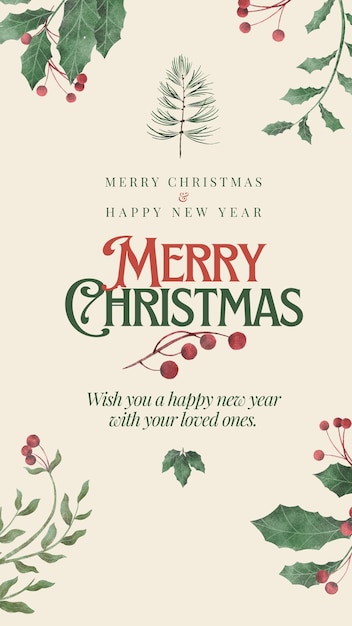 Photo merry christmas and happy holidays banner ready