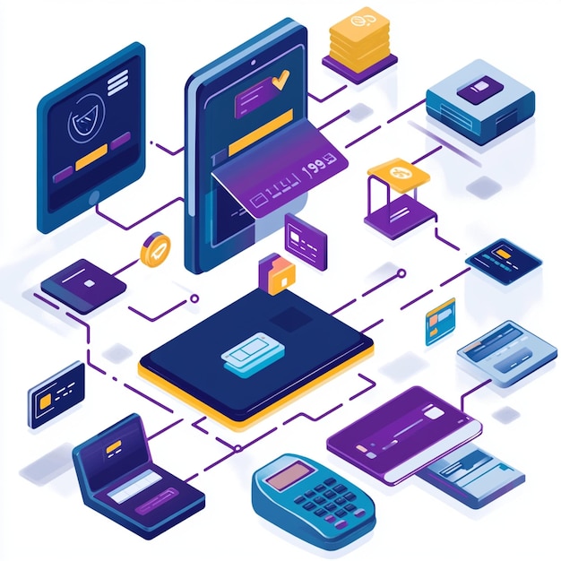 Photo modern payment gateway interface design