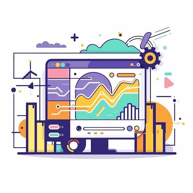 Photo modern technology icon