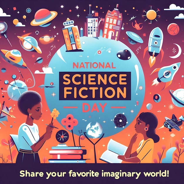 Photo national science fiction day promotes the celebration of science fiction as a genre