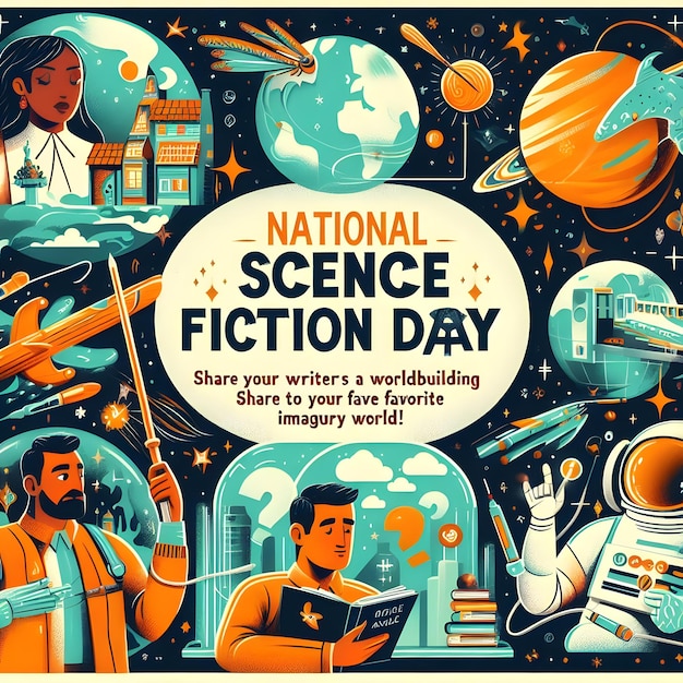 Photo national science fiction day promotes the celebration of science fiction as a genre