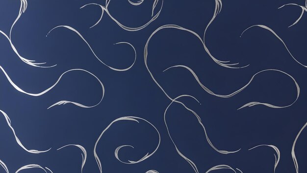 Photo navy and white background with thin curved pattern below