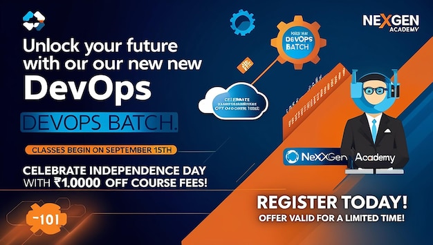 Photo new devops generation background