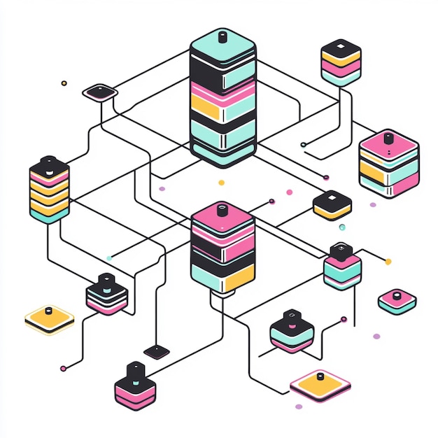 Photo a nosql database visualizing how data is stored in a documentbased structure