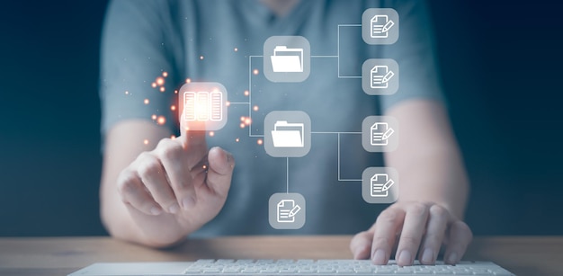 Photo online documentation database document management system dms online documentation database and process automation to efficiently manage files corporate business technology