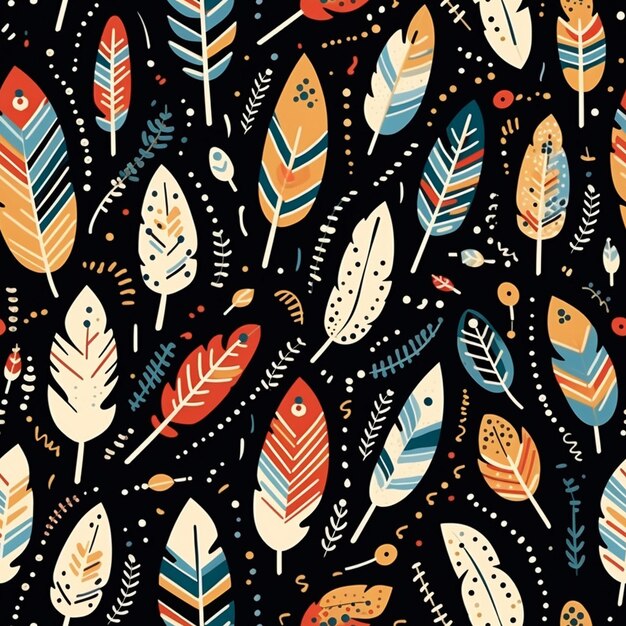 Photo painted feathers