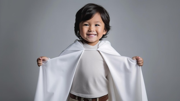 a person standing infront of a solid white background