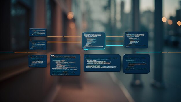 Photo photo realistic code snippets branch icon design ideal for coding environments programming tools