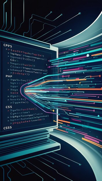 Photo php coding computer css data digital function concept