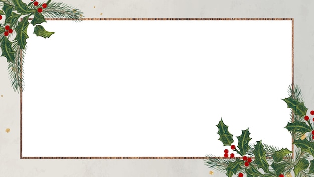 Photo png christmas design border frame transparent background